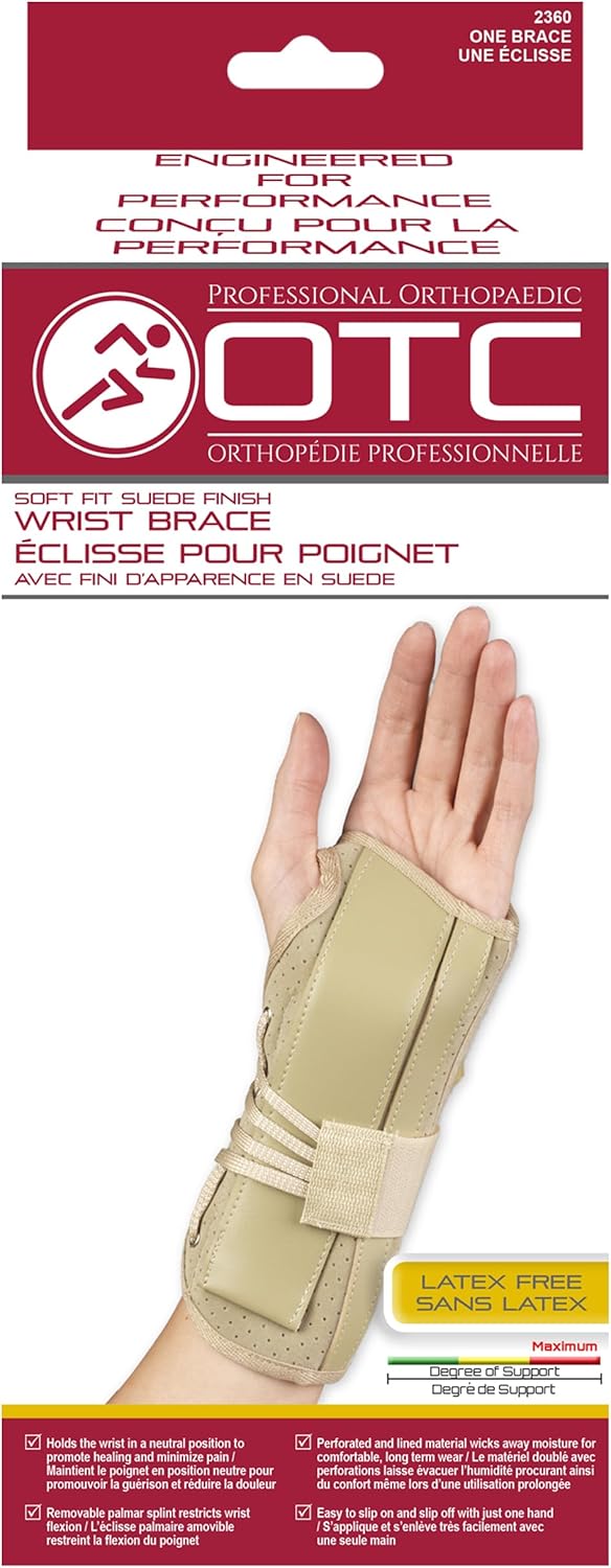 OTC Wrist Brace SoftFit Lace Closure Hand Wrist Splint Postoperative Care XLarge Right Hand - Image 5