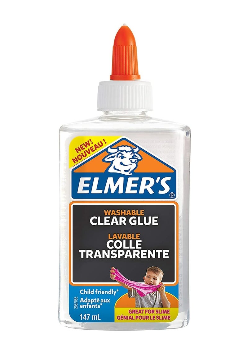 Elmers Liquid Glue Clear 147 ml White - Image 1