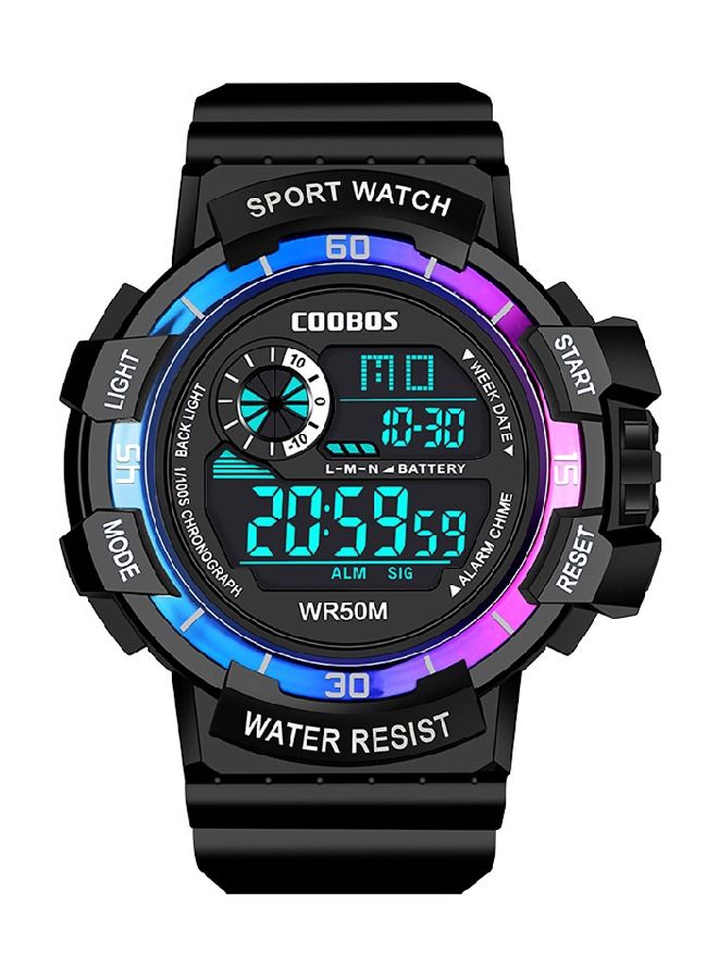 COOBOS Multifunctional Round Screen Electronic Watch For Kids Boys Watch - Image 1