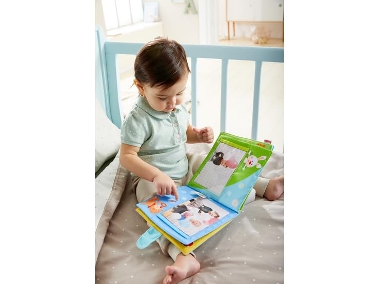 HABA My First Photo Album - Soft Fabric Baby Book, Baby Album Fits (8) 4"x6" Photos, Sensory Toys for Babies, Baby Books 12-18 Months & Up - Image 2