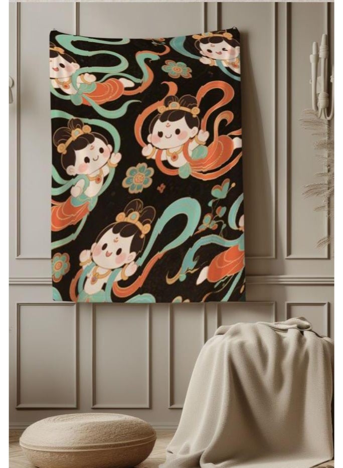 عام بطانية رقيقة من الفانيلا الكرتونية للأطفال والرضع (دافئة ومريحة، ومناسبة للنوم والألعاب) 70 سم * 100 سم - Image 2