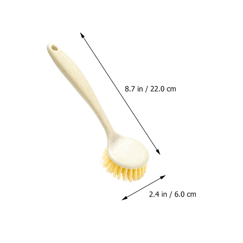 Dish Scrubber Brush with Long Handle for Kitchen Cleaning and Pan Scrubbing - Image 2