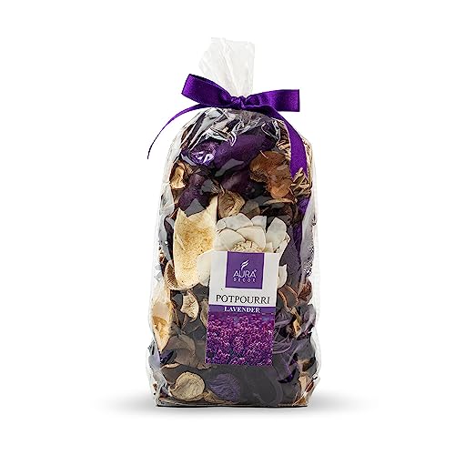 AURA DECOR AuraDecor 150gm Dried Natural Fragrance Potpourri Fragrance with Petals & Buds (French Lavender) - Image 1