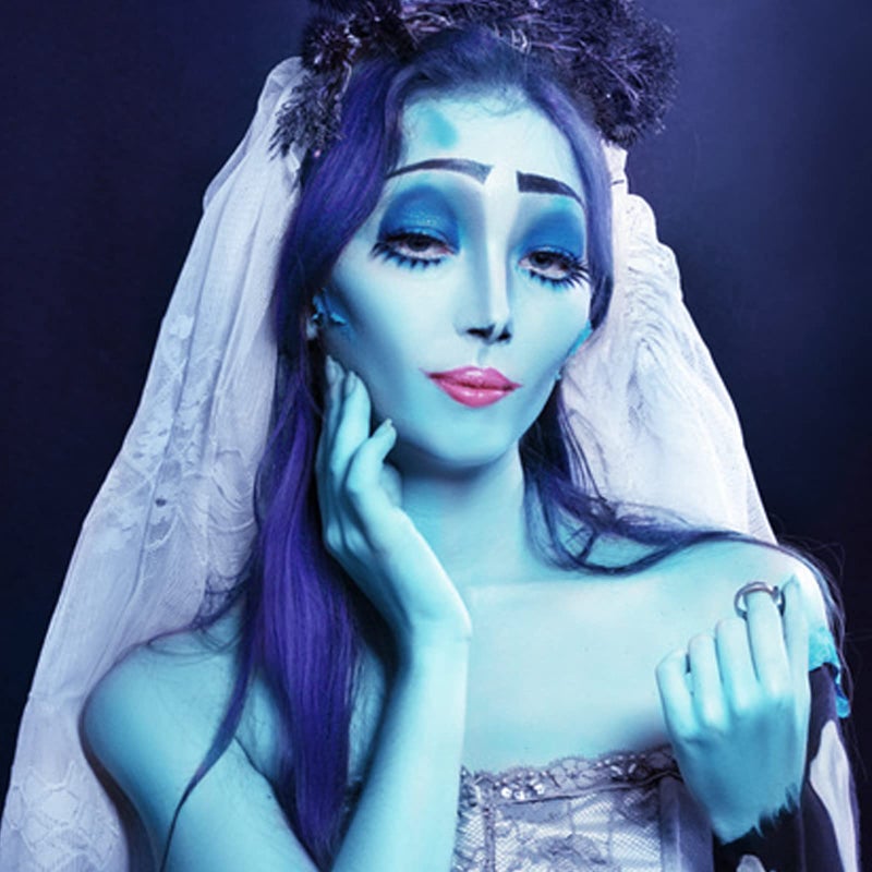 MEICOLY Light Blue Eye Black Stick,Waterproof Baseball Softball Football Lacrosse Stick,Pale Blue Face Body Paint Stick for Halloween SFX Cosplay Corpse Bride Avatar Sally Makeup - Image 3