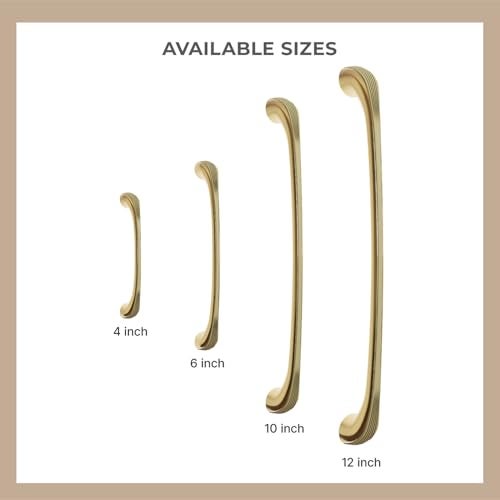 LAPO 4 Inch Kitchen Cabinet Handles Set, Drawer and Cupboard Pull Handles for Furniture, Easy Fit Design, DIY Installation, Hole to Hole Size 10 cm, Strong Build Quality (Antique Gold, Pack of 6) - Image 5
