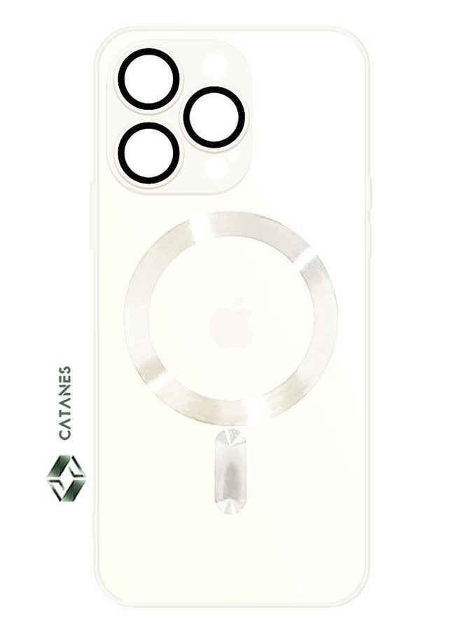 CATANES - iphone 14 Pro Max Case and Cover With MagSafe Built-in High-Grade TPU Material White - Image 1