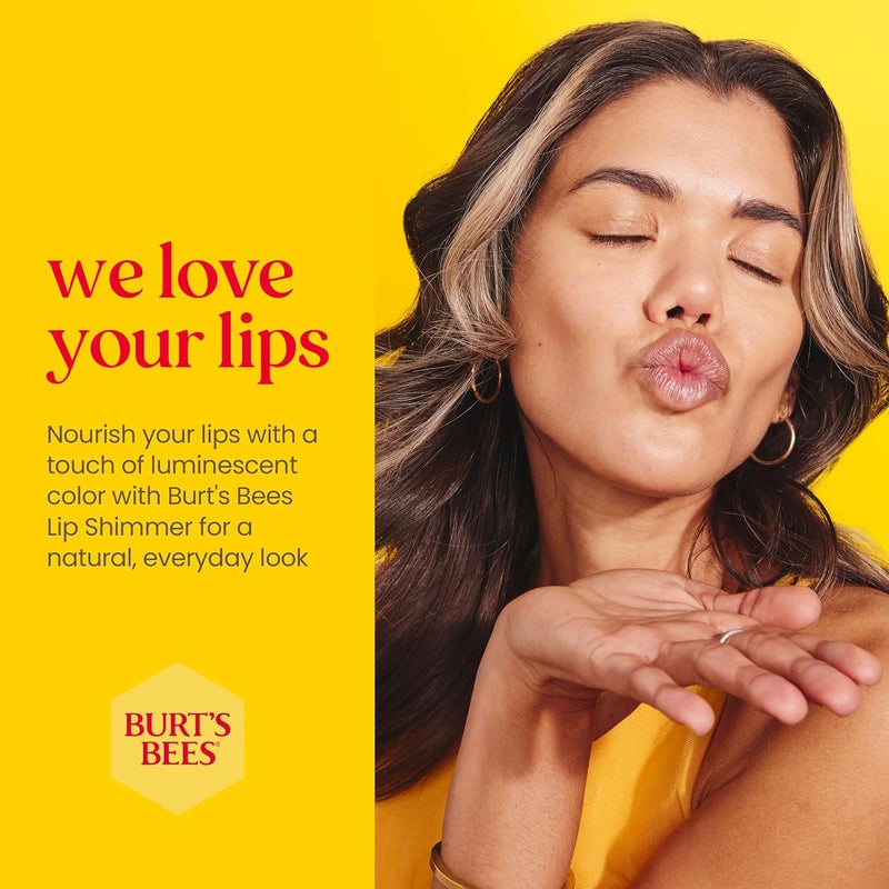 Burt's Bees Lip Shimmer in Strawberry - 0.09 oz Stick for Women - Image 3