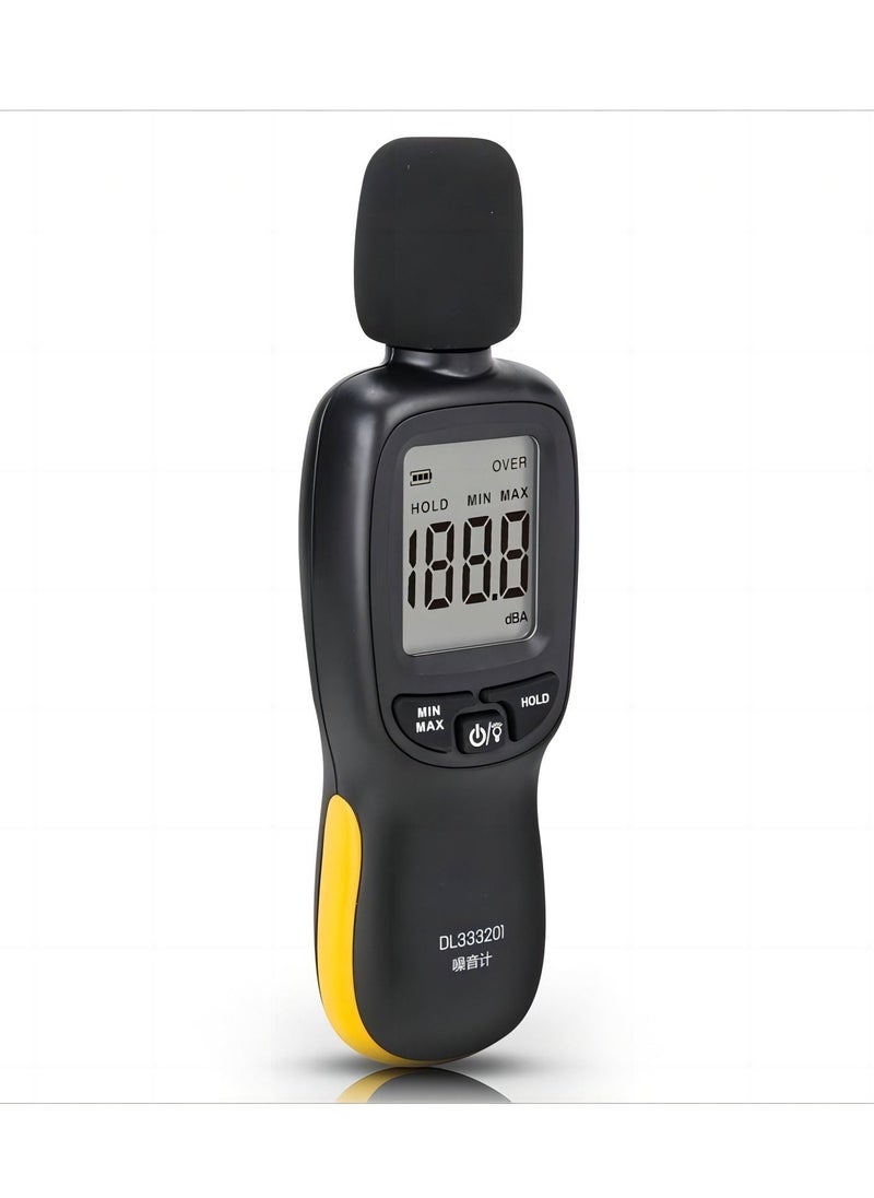 شاشات الكريستال السائل الرقمية قياس مستوى الصوت الضوضاء متر ديسيبل رصد اختبار 30-130db SPL الجدول ، تنطبق على الفصول الدراسية والمكاتب والمصانع  - Image 1