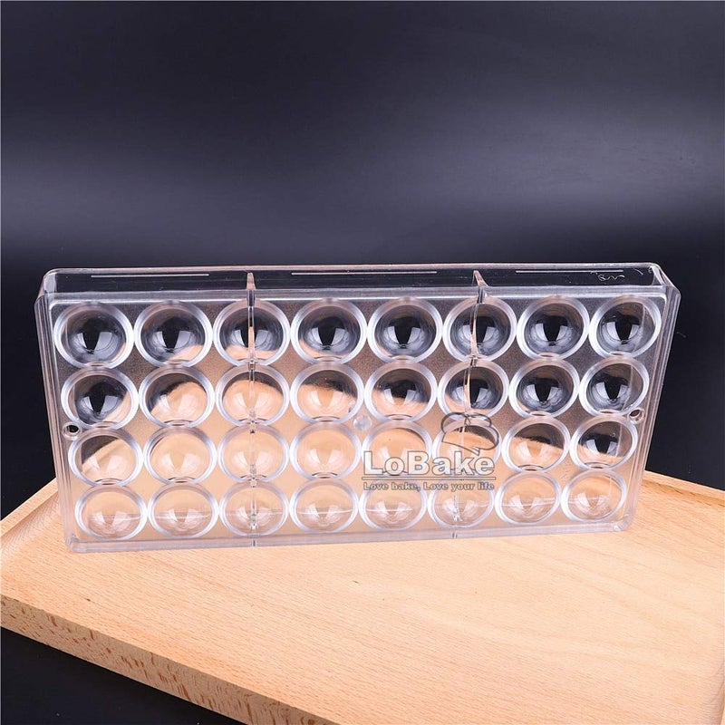 LoBake 32 cavities 2.7cm diameter half ball shape polycarbonate PC chocolate mold starry heven candy making mouls DIY bakery tools - Image 4