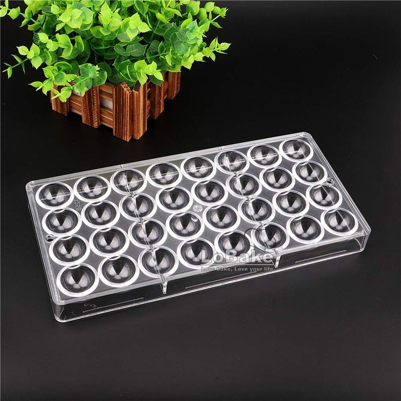 LoBake 32 cavities 2.7cm diameter half ball shape polycarbonate PC chocolate mold starry heven candy making mouls DIY bakery tools - Image 5