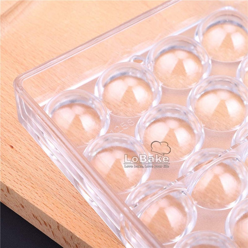 LoBake 32 cavities 2.7cm diameter half ball shape polycarbonate PC chocolate mold starry heven candy making mouls DIY bakery tools - Image 3