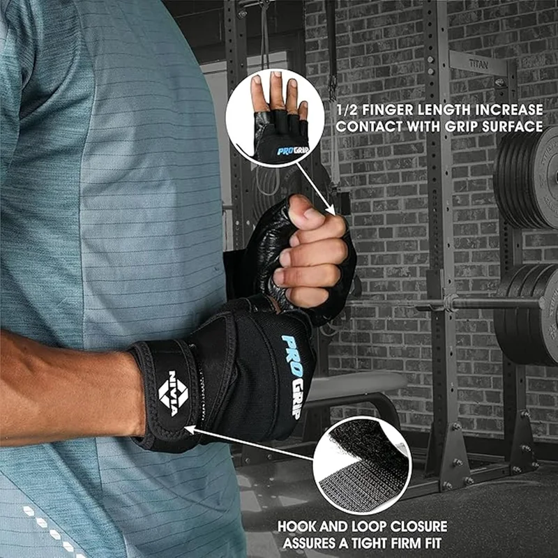 Nivia  Nivia Pro Grip Gym Gloves - Black  | Best Price UAE