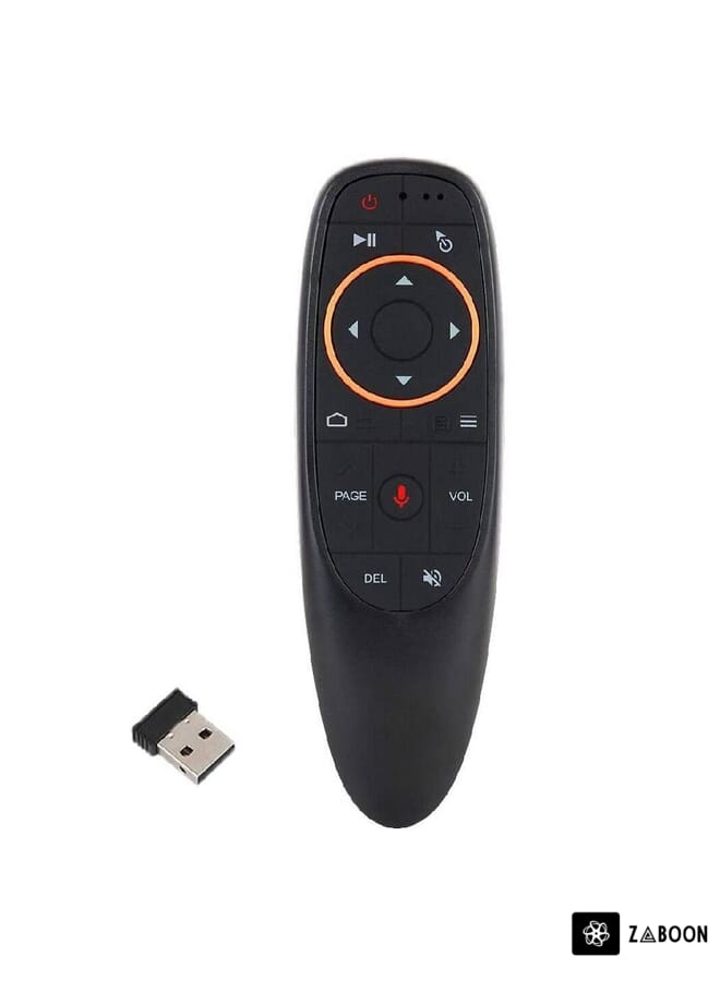 Zaboon Voice Remote Air Mouse Remote, 2.4G RF Wireless Remote Control with 6 Axis Gyroscope and IR Learning, Air Fly Mouse with Voice Input for Android TV Box/PC