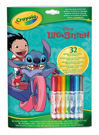 Lilo & Stitch Activity & Colouring Book – 32 Fun Pages with 7 Washable Mini Felt-Tip Pens | Creative Art Set for Kids | PerfeCountGift for Boys & Girls Ages 3+ - view 5