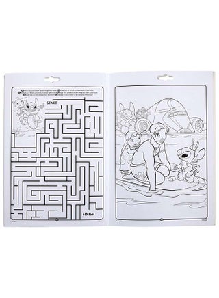 Lilo & Stitch Activity & Colouring Book – 32 Fun Pages with 7 Washable Mini Felt-Tip Pens | Creative Art Set for Kids | PerfeCountGift for Boys & Girls Ages 3+ - view 4
