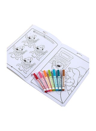 Lilo & Stitch Activity & Colouring Book – 32 Fun Pages with 7 Washable Mini Felt-Tip Pens | Creative Art Set for Kids | PerfeCountGift for Boys & Girls Ages 3+ - view 2
