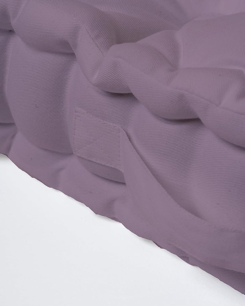 SKANDA FAB Premium Floor Cushion 50X50X10 CM Floor Cushions MicroFiber Filling for Seating Meditation Yoga Pooja Guests Living Room Pets Lilac Purple 50 x 50 x 10 cm Pack of 2 - Image 5