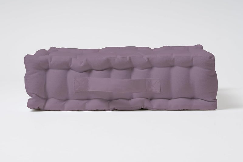 SKANDA FAB Premium Floor Cushion 50X50X10 CM Floor Cushions MicroFiber Filling for Seating Meditation Yoga Pooja Guests Living Room Pets Lilac Purple 50 x 50 x 10 cm Pack of 2 - Image 2