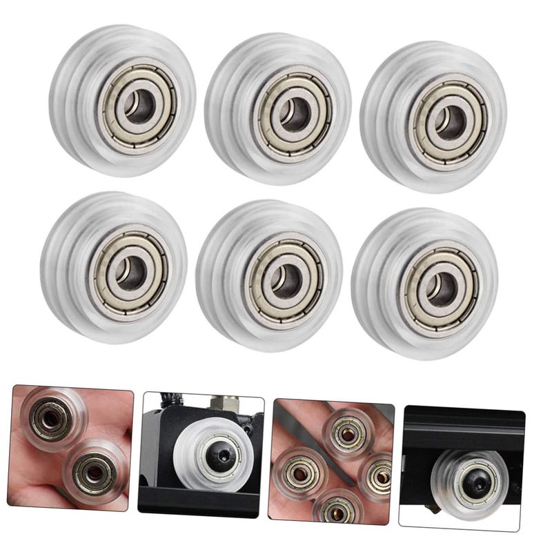 6pcs High Precision Smooth Rolling Desktop Pulley Ball Caster Wheel Kit for Printer Accessory - Image 5
