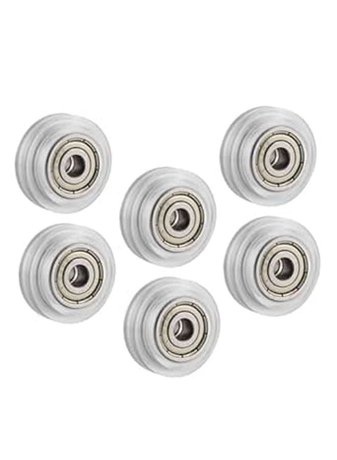 6pcs High Precision Smooth Rolling Desktop Pulley Ball Caster Wheel Kit for Printer Accessory - Image 1