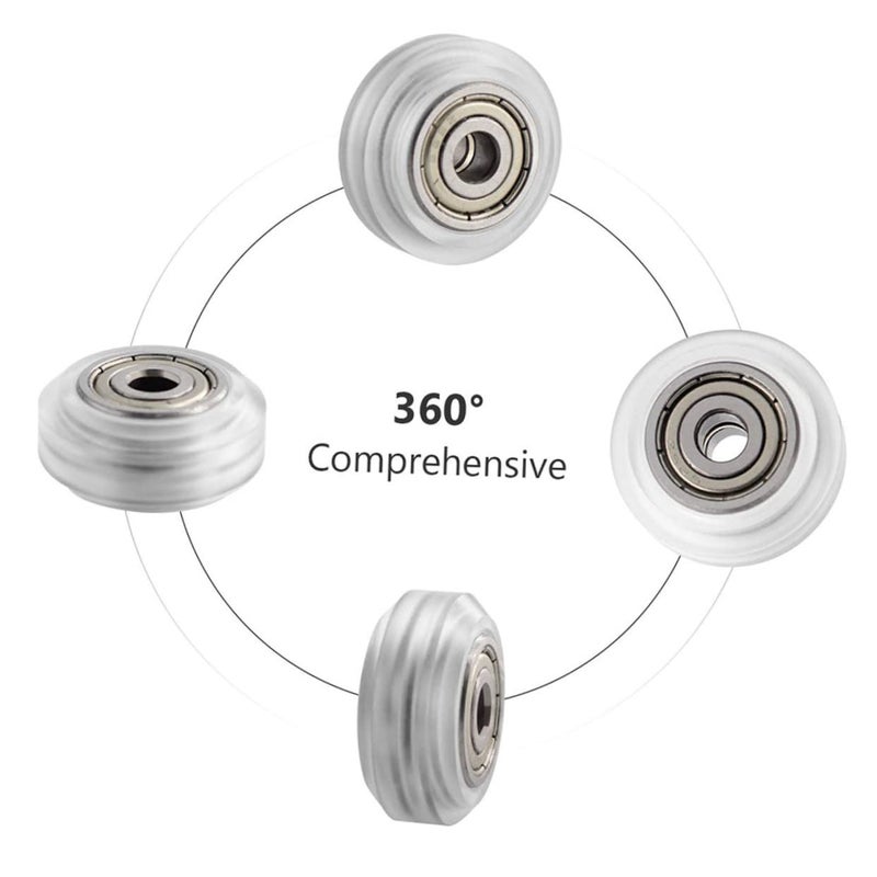6pcs High Precision Smooth Rolling Desktop Pulley Ball Caster Wheel Kit for Printer Accessory - Image 4