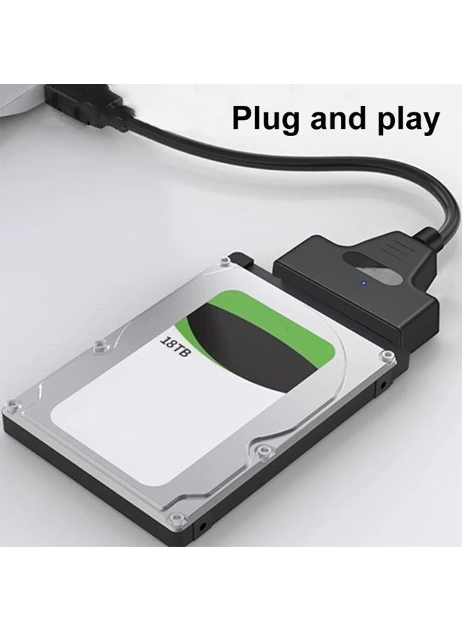 كابل محول من USB 3.0 إلى SATA III مزود بمنفذ طاقة DC – محول لمحركات الأقراص HDD وSSD مقاس 2.5 بوصة، سرعة نقل بيانات عالية تصل إلى 5 جيجابت في الثانية، دعم تقنية UASP، ميزة التوصيل والتشغيل (Plug & Play)، دعم التبديل السريع (Hot Swap)، متوافق مع أنظمة Windows وMac OS وLinux. - Image 4
