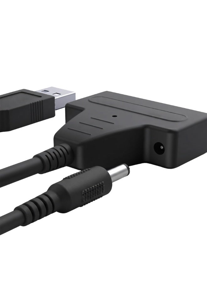 كابل محول من USB 3.0 إلى SATA III مزود بمنفذ طاقة DC – محول لمحركات الأقراص HDD وSSD مقاس 2.5 بوصة، سرعة نقل بيانات عالية تصل إلى 5 جيجابت في الثانية، دعم تقنية UASP، ميزة التوصيل والتشغيل (Plug & Play)، دعم التبديل السريع (Hot Swap)، متوافق مع أنظمة Windows وMac OS وLinux. - Image 2
