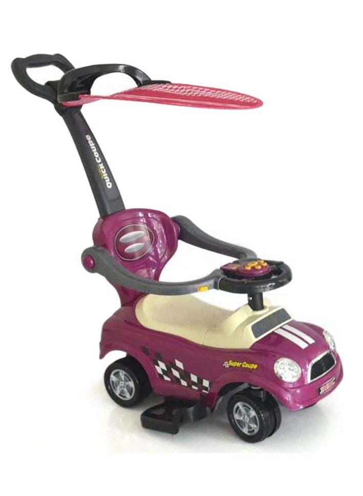 Amsham Toys Amsham Sunshine Umberlla Pusher Car Rideon - Purple - Image 3