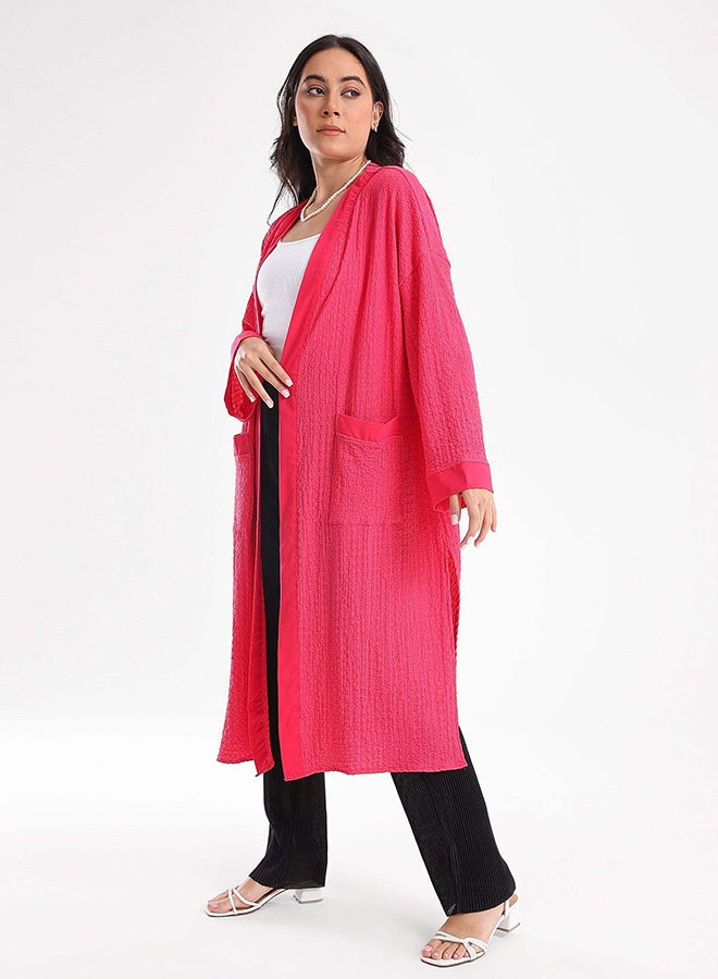 Carina self-pattern-open-front-kimono