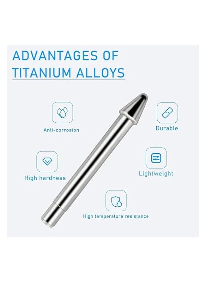 PROMASS No Wear Out Titanium Alloy Pen Tips fits for Surface Pen, Refill Replacement Nibs fits for Microsoft Surface Pro 7 6 5 4 Series (Model 1776), for Surface Laptop Stylus Pen, 2 Pack  - Image 2