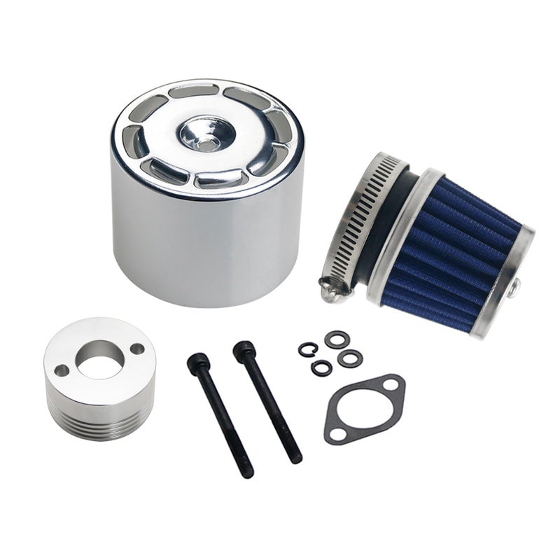 FLMLF Air Filter Set with ALUSilver Cover for 15 RC Hpi Baja Rovan King Motor 5B 5T 5SC TOP Speed RC World