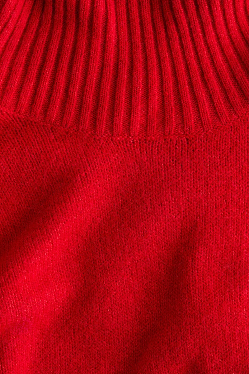 اتش اند ام بلوزة محبوكة بقبة بولو