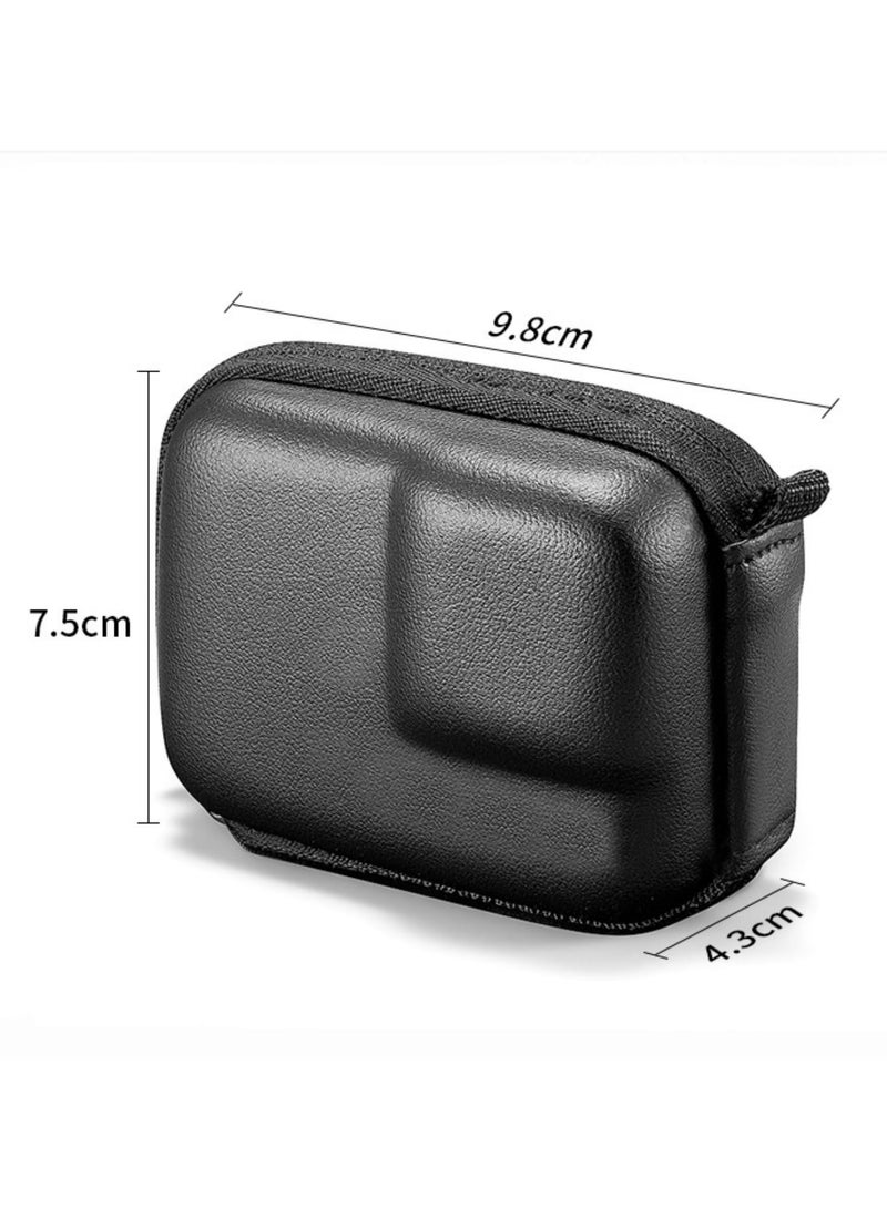 Mini Carrying Case for Insta360 ACE Pro and for DJI Action 4/3 EVA Camera Body Protective Storage Bag with Hook Accessories Durable Compact Travel Case Black - Image 2