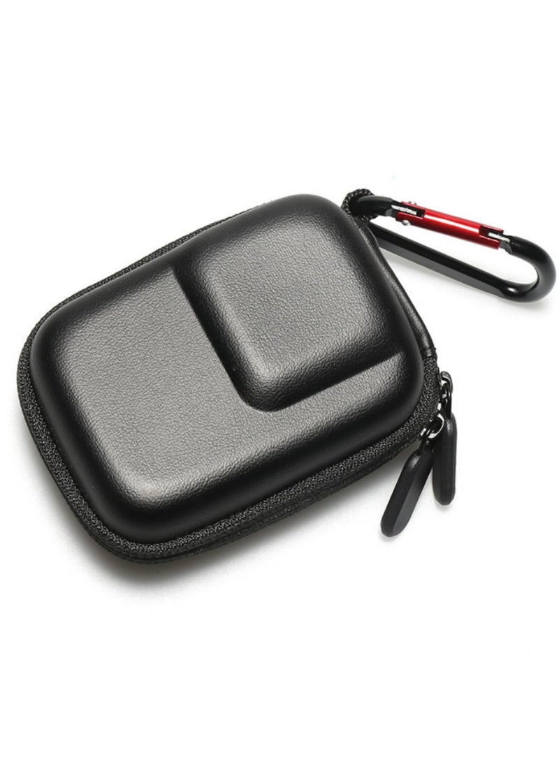 Mini Carrying Case for Insta360 ACE Pro and for DJI Action 4/3 EVA Camera Body Protective Storage Bag with Hook Accessories Durable Compact Travel Case Black - Image 1