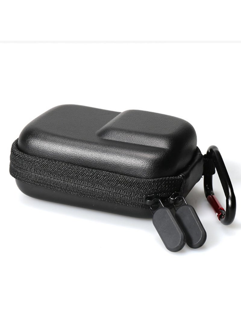 Mini Carrying Case for Insta360 ACE Pro and for DJI Action 4/3 EVA Camera Body Protective Storage Bag with Hook Accessories Durable Compact Travel Case Black - Image 3