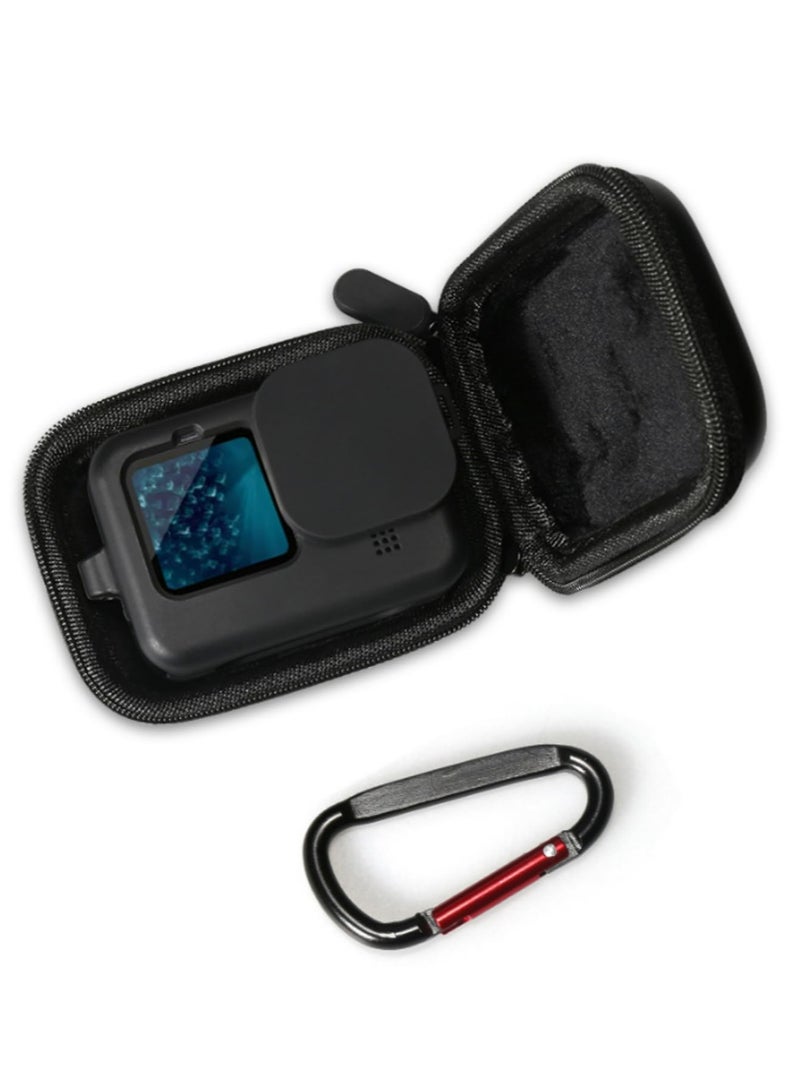 Mini Carrying Case for Insta360 ACE Pro and for DJI Action 4/3 EVA Camera Body Protective Storage Bag with Hook Accessories Durable Compact Travel Case Black - Image 5