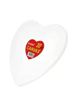 Artmate Artmate Stretched Canvases Heart, 20cm Size 