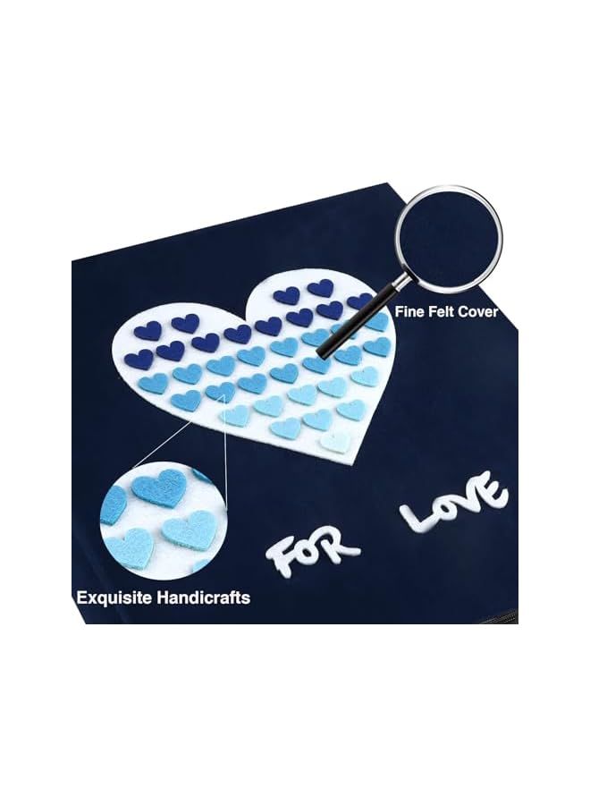 The Bros Baby Photo Album 4x6 600 Photos, 4x6 Photo Albums, Fabric Cover Photo Albums 4x6, Large Capacity Picture Albums, Family Photo Album, Large Cute Photo Album (600 Photos, Heart Blue) - Image 3