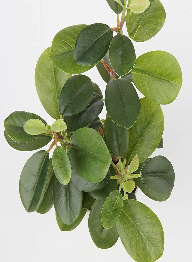 Briful Artificial Plants Mini Camellia Potted Fake Plants Small Faux Plastic Plants Desk Plant Artificial Flowers with Vase for Home Office Desk Kitchen Garden Indoor Decor - Image 5