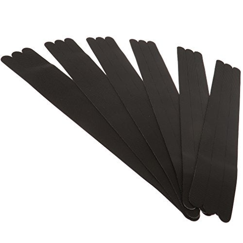 SING F LTD 18pcs Black Non-Slip Safety Bathroom Bath Tub Tape Sticker Adhesive Stripes Shower Treads - Image 1