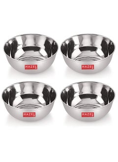 Hazel HAZEL Stainless Steel Bowl Vati Set | 270 ml Steel Bowl Set for Kitchen | Dinner Bowl Katori Serving Wati, Set of 4  - Image 1