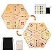WodGod Marble Board GameSet1 Board30 Marbles7 Dice1 Storage Bag1 Shoulder Bag6 ColorsFast Track Wahoo Board Game2 in 1 Board for 46 PlayersPortablePerfect for Family Party - Image 2