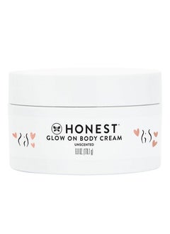 The Honest Company The Honest Company Honest Mama Glow On Body Cream | Hydrates, Firms, + Tightens Skin | Shea Butter, Avocado Oil, Vitamin E | 6 oz  - Image 1