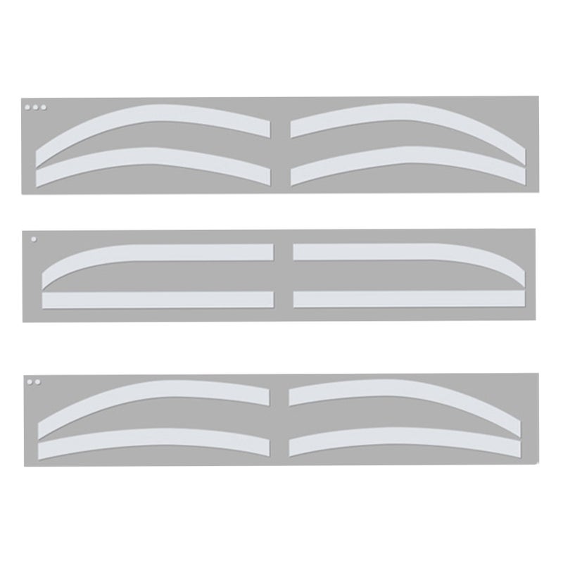 6 Pairs Eyebrow Tattoo Auxiliary Sticker Disposable Adhesive Eyebrow Template Sticker - Image 1