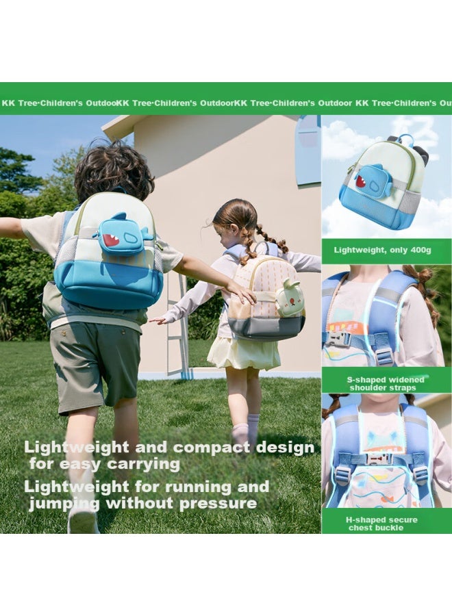 Kocotree Kk Tree Children's Backpack Ultra-light Large Capacity Travel Bag Kindergarten Anti-lost Double Shoulder Bag Cartoon Shark M - Image 3