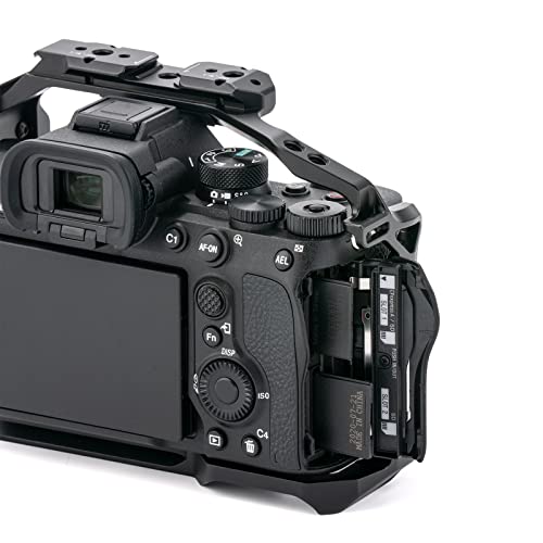Tilta Camera Cage Compatible with Sony a7 IV, a1, S3, R4, 73, R3, A9 Pro Kit | Compact Top Handle, Side Power Handle w/Run/Stop & Cable, HDMI Clamp & Cable | Black (Full Camera Cage) - Image 3