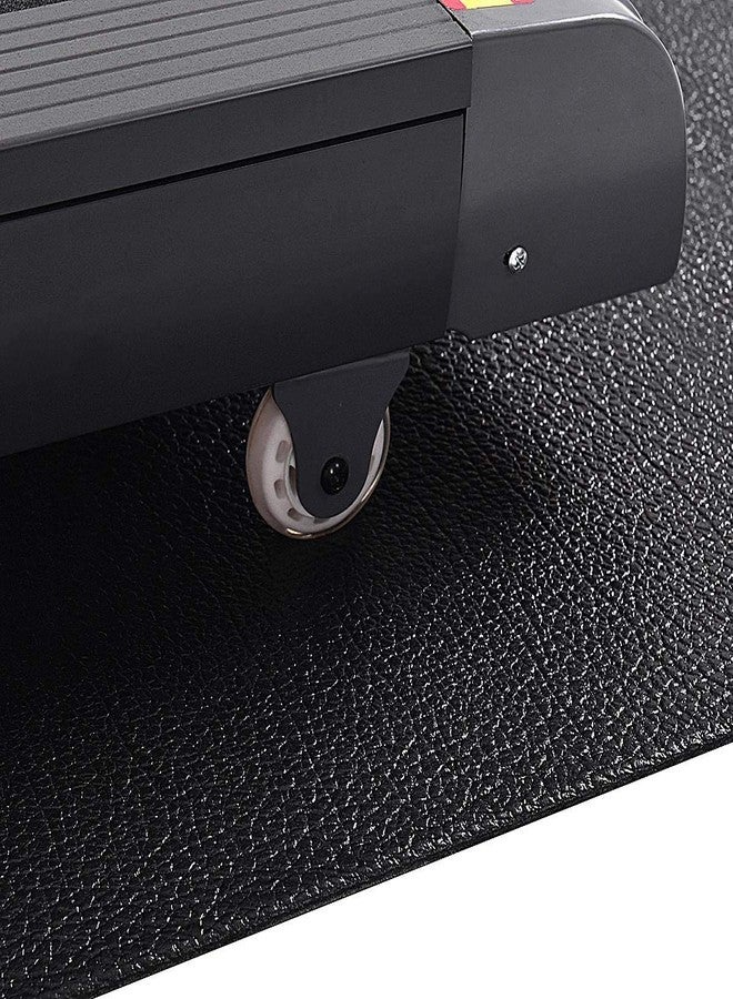GYMAX PVC Exercise Mat, High Density Folding Floor Protector for Treadmill Equipment (4' x 2' x 0.3'') - Image 4