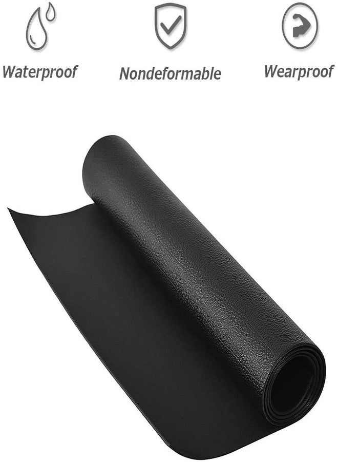 GYMAX PVC Exercise Mat, High Density Folding Floor Protector for Treadmill Equipment (4' x 2' x 0.3'') - Image 2