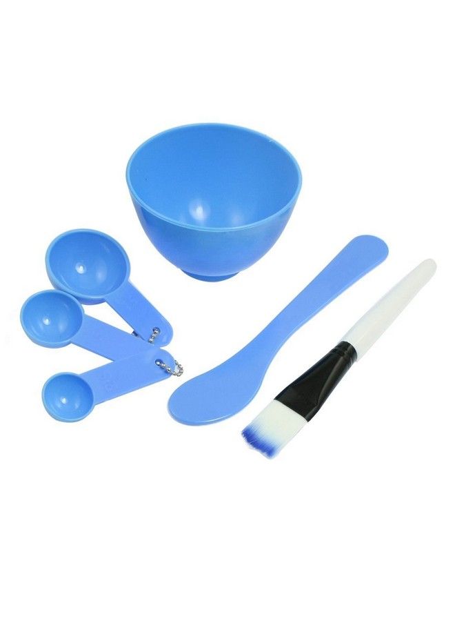 Gugzy 4 In 1 Diy Face Mask Tool Mask Bowl Brush Spoon Stick Face Skin Care Make Mask Set (Blue) - Image 1