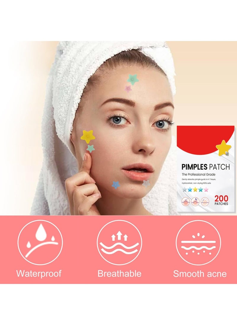 BTFMEI 200 Counts Acne Pimple Patch, Acne Covering Stickers for Face and Skin, Pimple Patch Daily Skin Care  - Image 2